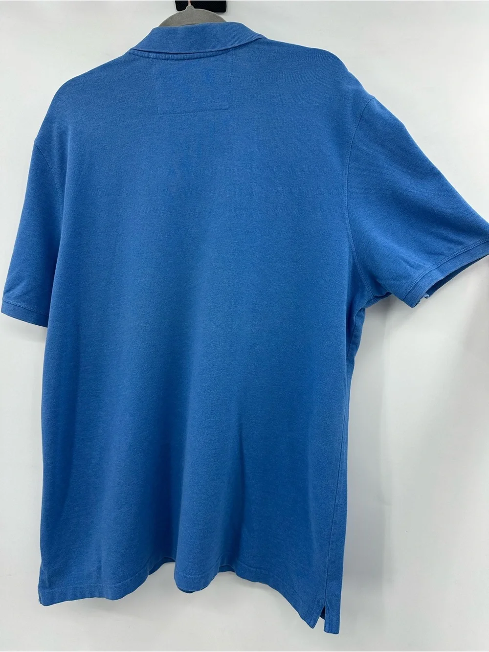 Banana Republic Blue Heather Polo Shirt with Embroidered Logo